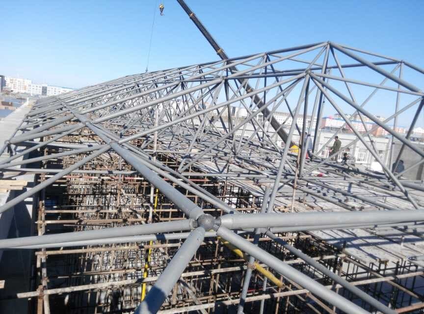 安庆商贸城屋顶网架工程